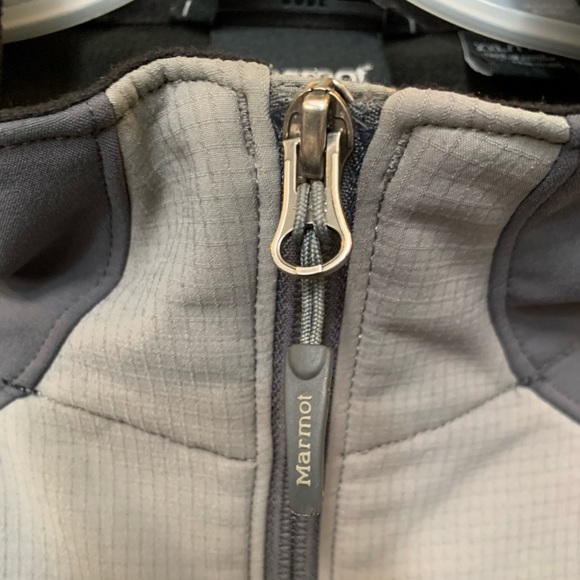 MARMOT Gore Windstopper Full Zip Up Lined Windbreaker Jacket Men's Sz XXL Gray. - Picture 3 of 9